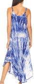 Vestido caftán Sakkas Liz para mujer, largo, suelto, sin mangas, informal, de verano