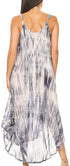 Vestido caftán Sakkas Liz para mujer, largo, suelto, sin mangas, informal, de verano