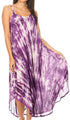 Vestido caftán Sakkas Liz para mujer, largo, suelto, sin mangas, informal, de verano