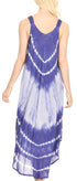 Vestido caftán Sakkas Liz para mujer, largo, suelto, sin mangas, informal, de verano
