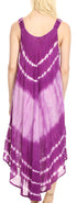 Vestido caftán Sakkas Liz para mujer, largo, suelto, sin mangas, informal, de verano