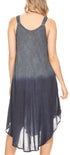 Vestido caftán Sakkas Liz para mujer, largo, suelto, sin mangas, informal, de verano