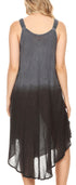 Vestido caftán Sakkas Liz para mujer, largo, suelto, sin mangas, informal, de verano