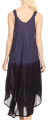 Vestido caftán Sakkas Liz para mujer, largo, suelto, sin mangas, informal, de verano