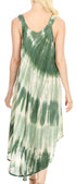 Vestido caftán Sakkas Liz para mujer, largo, suelto, sin mangas, informal, de verano