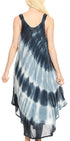 Vestido caftán Sakkas Liz para mujer, largo, suelto, sin mangas, informal, de verano