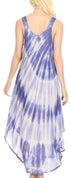 Vestido caftán Sakkas Liz para mujer, largo, suelto, sin mangas, informal, de verano