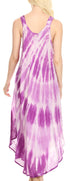 Vestido caftán Sakkas Liz para mujer, largo, suelto, sin mangas, informal, de verano