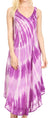 Vestido caftán Sakkas Liz para mujer, largo, suelto, sin mangas, informal, de verano