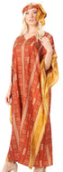 Sakkas Mera Women's Long Loose Short Sleeve Summer Casual Caftan Kaftan Dress