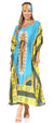 Sakkas Mera Women's Long Loose Short Sleeve Summer Casual Caftan Kaftan Dress