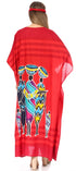 Sakkas Mera Women's Long Loose Short Sleeve Summer Casual Caftan Kaftan Dress