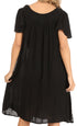 Sakkas Desma Women Casual Loose Summer off  Shoulder Midi Boho Dress Cover-up