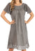 Sakkas Desma Women Casual Loose Summer off  Shoulder Midi Boho Dress Cover-up