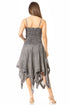 Sakkas Ella Smocked Bodice Spaghetti Strap Double Layered Dress