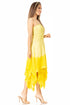Sakkas Ella Smocked Bodice Spaghetti Strap Double Layered Dress