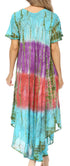 Sakkas Mika Ombre Floral Caftan Dress