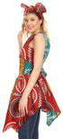 Vestido de cóctel corto sin mangas con bolsillo estilo africano Ankara para mujer de Sakkas Vale