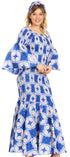 Sakkas Zarah Women's African Ankara Body-con Off shoulder Mermaid Pocket Dress