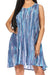 Sakkas Marta Women's Casual Summer Tie Dye Flowy Boho Maxi Sleeveless Dress Loose