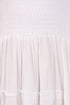 Sakkas Cotton Crepe Smocked Peasant Gypsy Boho Renaissance Mid Length Dress
