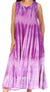Vestido caftán maxi sin mangas Sakkas Liza para mujer, para uso informal de verano, con estilo bohemio y prácticos bolsillos.