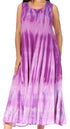 Vestido caftán maxi sin mangas Sakkas Liza para mujer, para uso informal de verano, con estilo bohemio y prácticos bolsillos.
