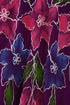 Sakkas Embroidered Painted Floral Cap Sleeve Rayon Dress