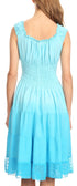 Sakkas Spring Maiden Ombre Peasant Dress