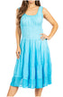 Sakkas Spring Maiden Ombre Peasant Dress