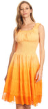 Sakkas Spring Maiden Ombre Peasant Dress