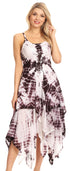 Sakkas Annabella Corset Bodice Handkerchief Hem Dress