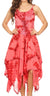 Sakkas Annabella Corset Bodice Handkerchief Hem Dress