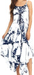 Sakkas Annabella Corset Bodice Handkerchief Hem Dress