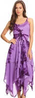 Sakkas Annabella Corset Bodice Handkerchief Hem Dress