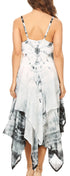 Sakkas Annabella Corset Bodice Handkerchief Hem Dress