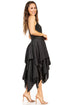 Sakkas Lady Mary Jacquard Corset Style Bodice Lightweight Handkerchief Hem Dress