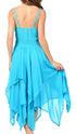 Sakkas Lady Mary Jacquard Corset Style Bodice Lightweight Handkerchief Hem Dress