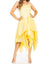Sakkas Lady Mary Jacquard Corset Style Bodice Lightweight Handkerchief Hem Dress