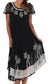Sakkas Batik Palm Tree Cap Sleeve Caftan Vestido / Cubrir