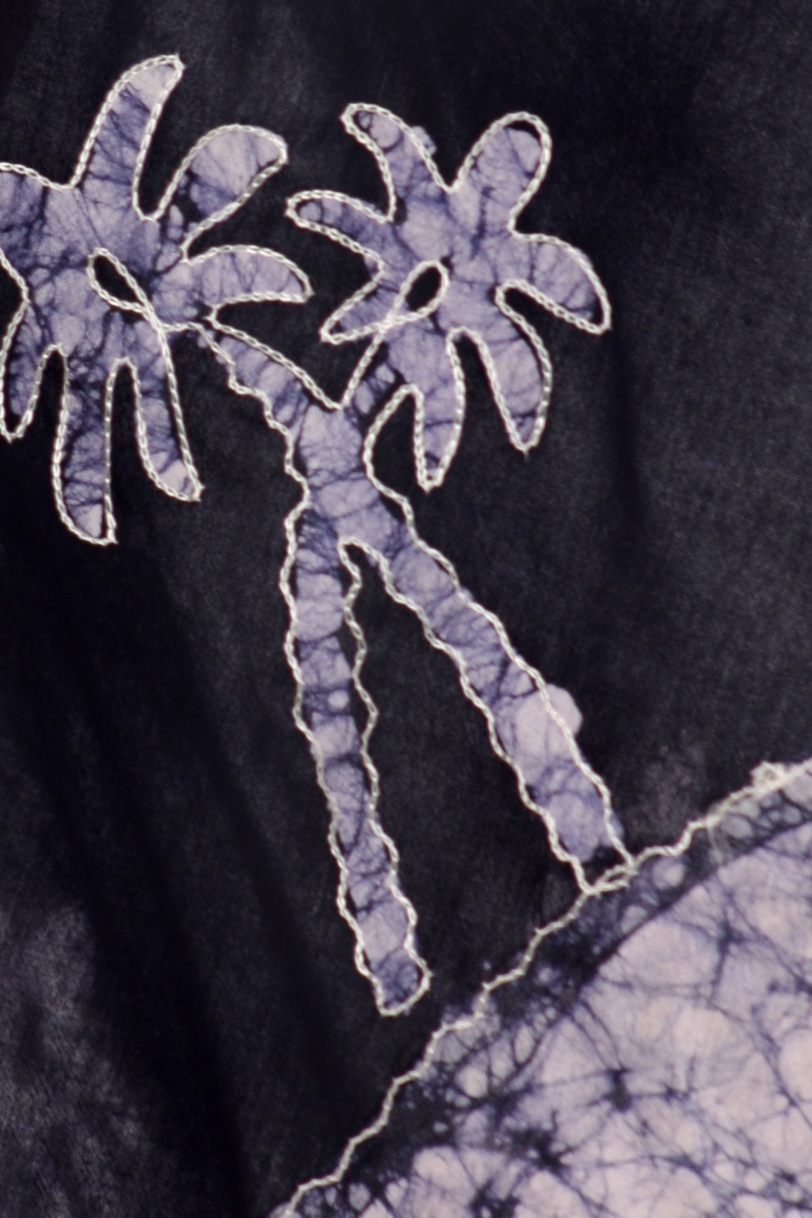 Sakkas Batik Palm Tree Cap Sleeve Caftan Vestido / Cubrir