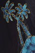 Sakkas Batik Palm Tree Cap Sleeve Caftan Vestido / Cubrir