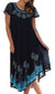 Sakkas Batik Palm Tree Cap Sleeve Caftan Vestido / Cubrir