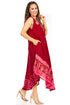 Sakkas Batik Flower Caftan Tank Dress / Cover Up