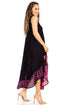 Sakkas Batik Flower Caftan Tank Dress / Cover Up