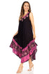 Sakkas Batik Flower Caftan Tank Dress / Cover Up