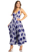 Sakkas Niza Women's Maxi Summer Casual Sleeveless Floral V neck Loose Long Dress