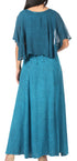 Sakkas Niam Women's Maxi Capelet Long Dress Celtic Medieval Renaissance Adjustable