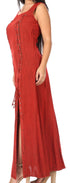 Sakkas Riva Women's Sleeveless Chemise + Over Dress Medieval Celtic Renaissance