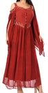 Sakkas Roisin Women's Medieval Celtic Renaissance Long Sleeve Costume Dress